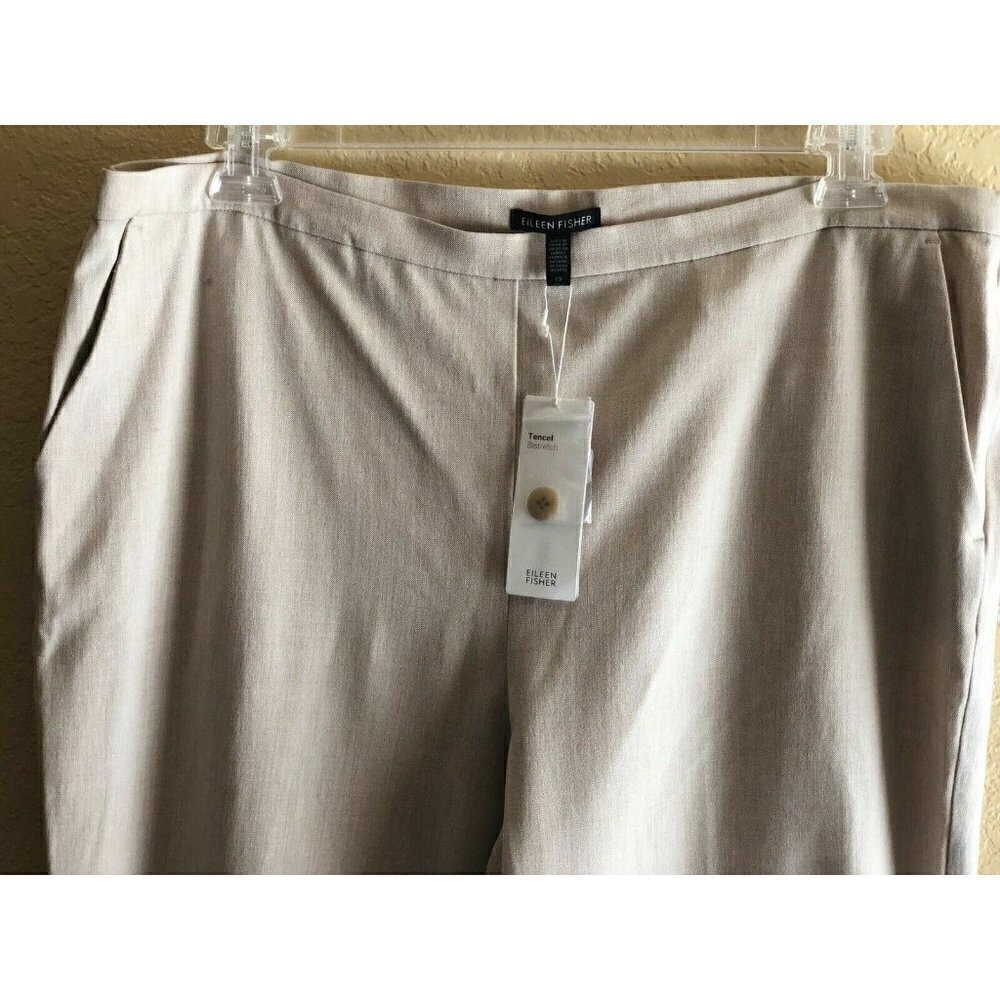 Eileen Fisher Womens High Waist Tapered Pants In Buttercream Size 18 $ - Picture 12 of 12